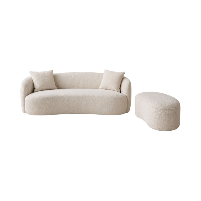 Canapé et pouf NYJY champagne