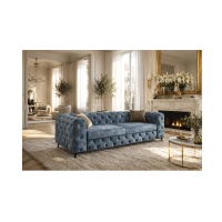 Canapé VELENA bleu vu éloignée