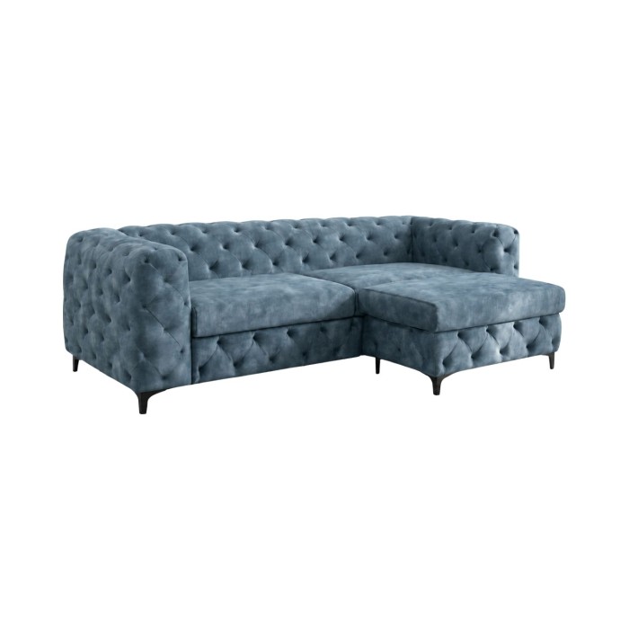 Canapé et pouf VELENA bleu