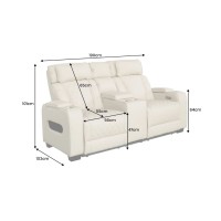 Canapé relax DOMUS beige dimensions