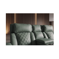 Canapé relax DOMUS 2 places en similicuir – Vert menthe – 190 x 101 x 103 cm
