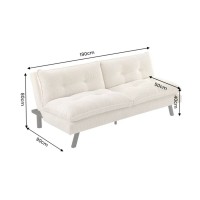 Canapé convertible AZENA beige dimensions