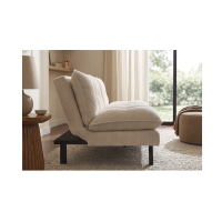 Canapé convertible AZENA beige vu de côté