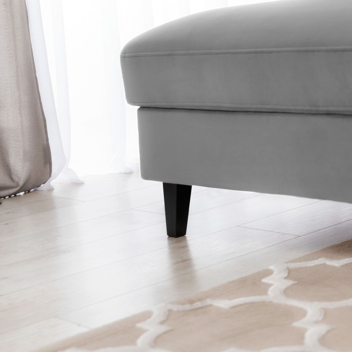 Canapé d'angle convertible gris angle gauche 4 places FABLE 