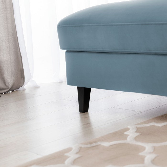 Canapé d'angle convertible bleu angle gauche 4 places FABLE 
