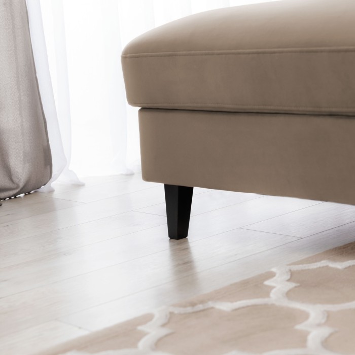 Canapé d'angle convertible marron angle gauche 4 places FABLE 