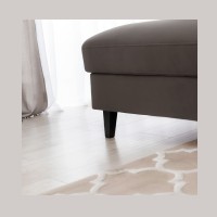 Canapé d'angle convertible chocolat angle gauche 4 places FABLE 