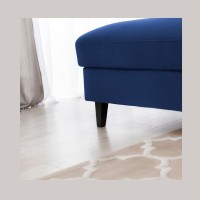 Canapé d'angle convertible bleu marine angle gauche 4 places FABLE 