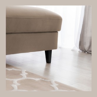 Canapé d'angle convertible marron angle droit 4 places FABLE 