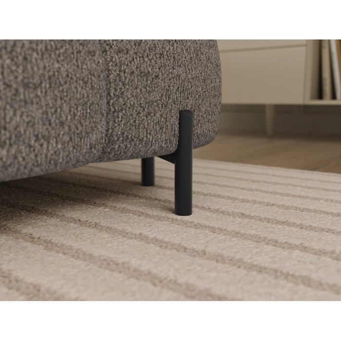 Canapé panoramique convertible Beige foncé angle gauche FERARIA 358x93x202cm 