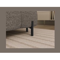 Canapé panoramique convertible Beige foncé angle gauche FERARIA 358x93x202cm 