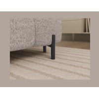 Canapé panoramique convertible Beige clair angle gauche FERARIA 358x93x202cm 