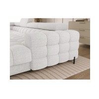 Canapé panoramique convertible Blanc angle gauche FERARIA 358x93x202cm 