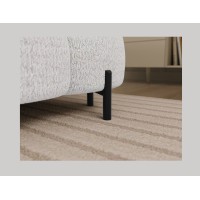 Canapé panoramique convertible Blanc angle gauche FERARIA 358x93x202cm 