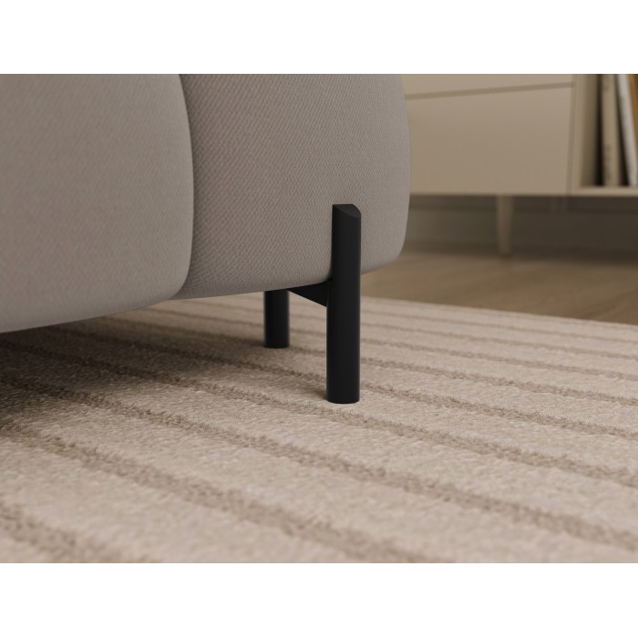 Canapé panoramique convertible Beige angle gauche FERARIA 358x93x202cm 