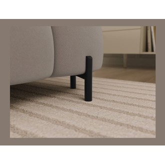 Canapé panoramique convertible Beige angle gauche FERARIA 358x93x202cm 