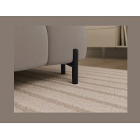 Canapé panoramique convertible Beige angle gauche FERARIA 358x93x202cm 