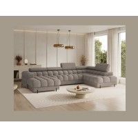 Canapé panoramique convertible Beige foncé angle droit FERARIA 358x93x202cm 