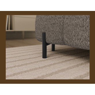 Canapé panoramique convertible Beige foncé angle droit FERARIA 358x93x202cm 