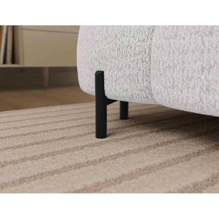 Canapé panoramique convertible Blanc angle droit FERARIA 358x93x202cm 