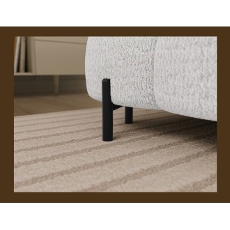 Canapé panoramique convertible Blanc angle droit FERARIA 358x93x202cm 