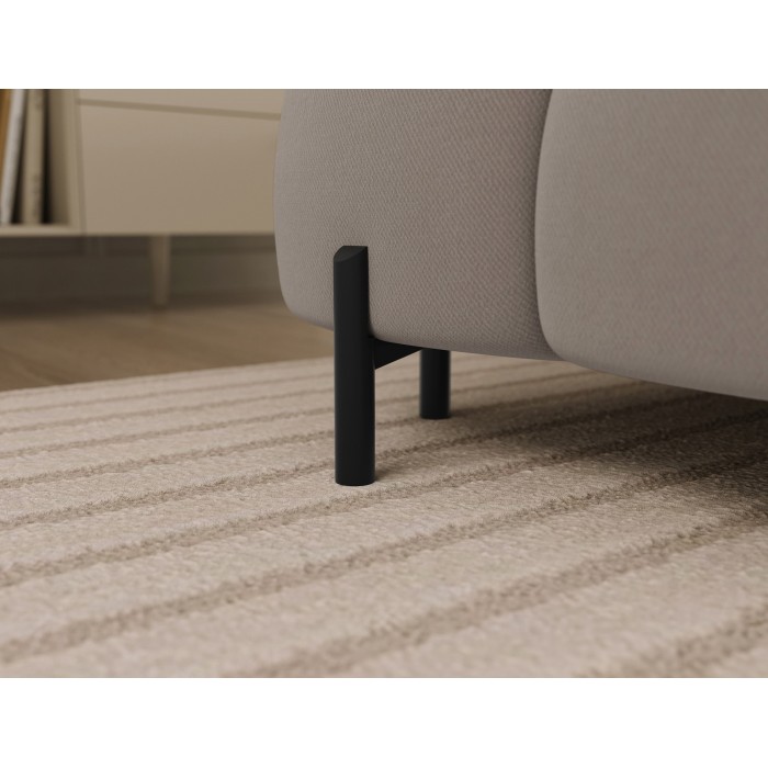 Canapé panoramique convertible Beige angle droit FERARIA 358x93x202cm 