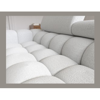 Canapé d'angle droit convertible Gris foncé allure contemporaine 285x99x181cm FILTRO 