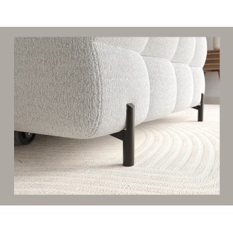 Canapé d'angle droit convertible Gris foncé allure contemporaine 285x99x181cm FILTRO 