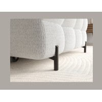 Canapé d'angle droit convertible Gris foncé allure contemporaine 285x99x181cm FILTRO 