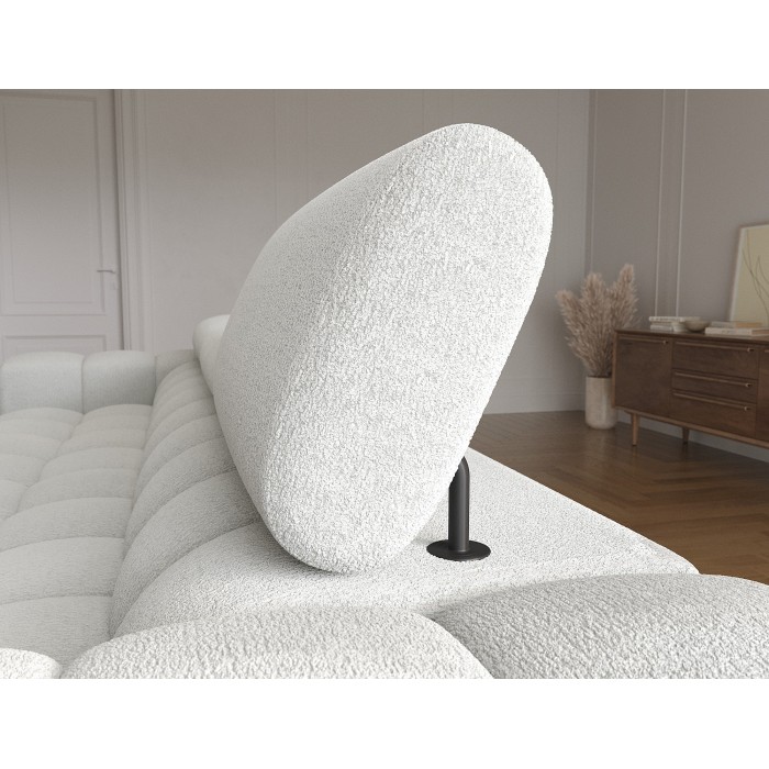 Canapé d'angle droit convertible Gris foncé allure contemporaine 285x99x181cm FILTRO 