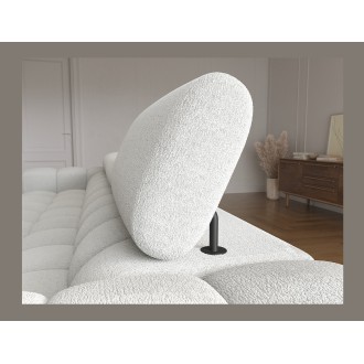 Canapé d'angle droit convertible Gris foncé allure contemporaine 285x99x181cm FILTRO 