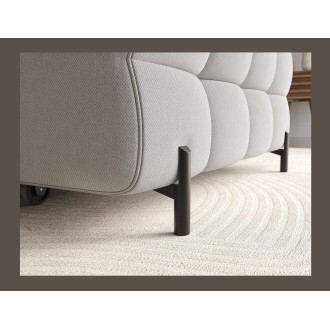 Canapé d'angle droit convertible Gris confort premium 285x99x181cm FILTRO 