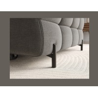 Canapé d'angle droit convertible Gris foncé confort premium 285x99x181cm FILTRO 