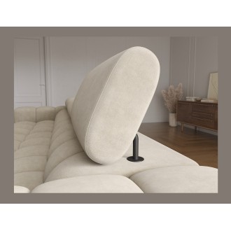 Canapé d'angle droit convertible Beige design élégant 285x99x181cm FILTRO 