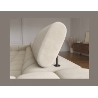 Canapé d'angle droit convertible Beige design élégant 285x99x181cm FILTRO 