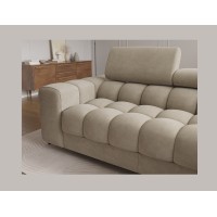 Canapé d'angle droit convertible Beige design élégant 285x99x181cm FILTRO 
