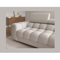Canapé d'angle droit convertible Beige allure contemporaine 285x99x181cm FILTRO 