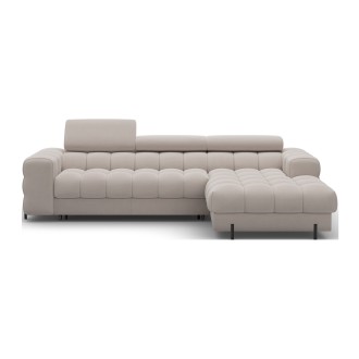 Canapé d'angle droit convertible Beige confort premium 285x99x181cm FILTRO 
