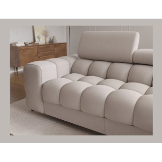 Canapé d'angle droit convertible Beige confort premium 285x99x181cm FILTRO 