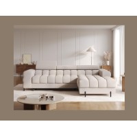 Canapé d'angle droit convertible Beige confort premium 285x99x181cm FILTRO 
