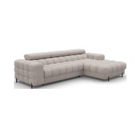 Canapé d'angle droit convertible Beige confort premium 285x99x181cm FILTRO 