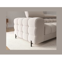 Canapé d'angle droit convertible Beige confort premium 285x99x181cm FILTRO 