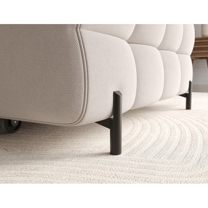 Canapé d'angle droit convertible Beige confort premium 285x99x181cm FILTRO 