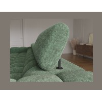 Canapé d'angle droit convertible Emeraude style épuré 285x99x181cm FILTRO 