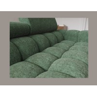 Canapé d'angle droit convertible Emeraude style épuré 285x99x181cm FILTRO 