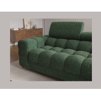 Canapé d'angle droit convertible Emeraude style épuré 285x99x181cm FILTRO 
