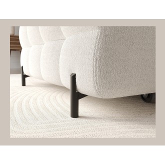 Canapé d'angle gauche convertible Blanc allure contemporaine 285x99x181cm FILTRO 