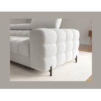 Canapé d'angle gauche convertible Gris foncé allure contemporaine 285x99x181cm FILTRO 
