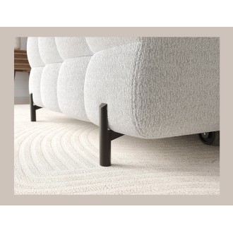 Canapé d'angle gauche convertible Gris foncé allure contemporaine 285x99x181cm FILTRO 