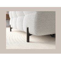 Canapé d'angle gauche convertible Gris foncé allure contemporaine 285x99x181cm FILTRO 